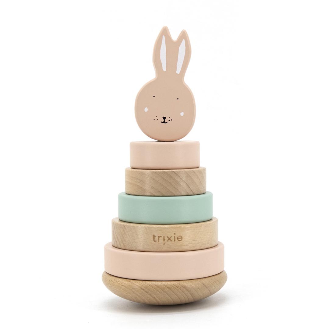 Houten stapeltoren - Mrs. Rabbit